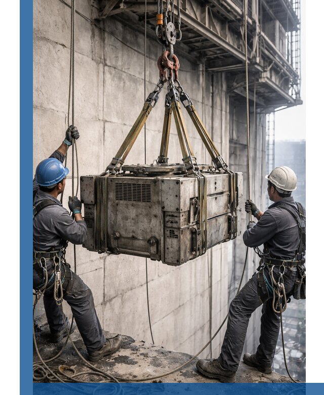 Такелажные работы на высоте, подъем и монтаж грузов в Удомле