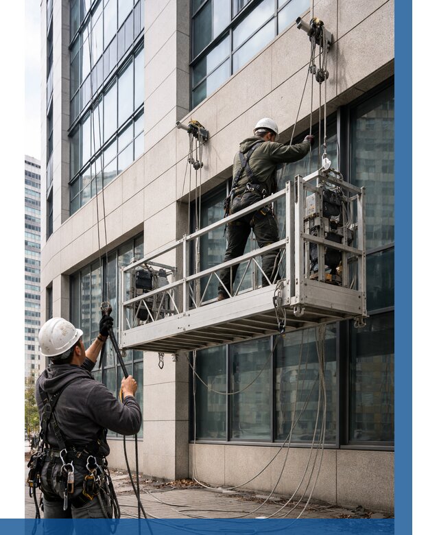 Монтаж и подъем фасадной люльки в Удомле от 12467 р. | ВЫСОТНИК-Дмл