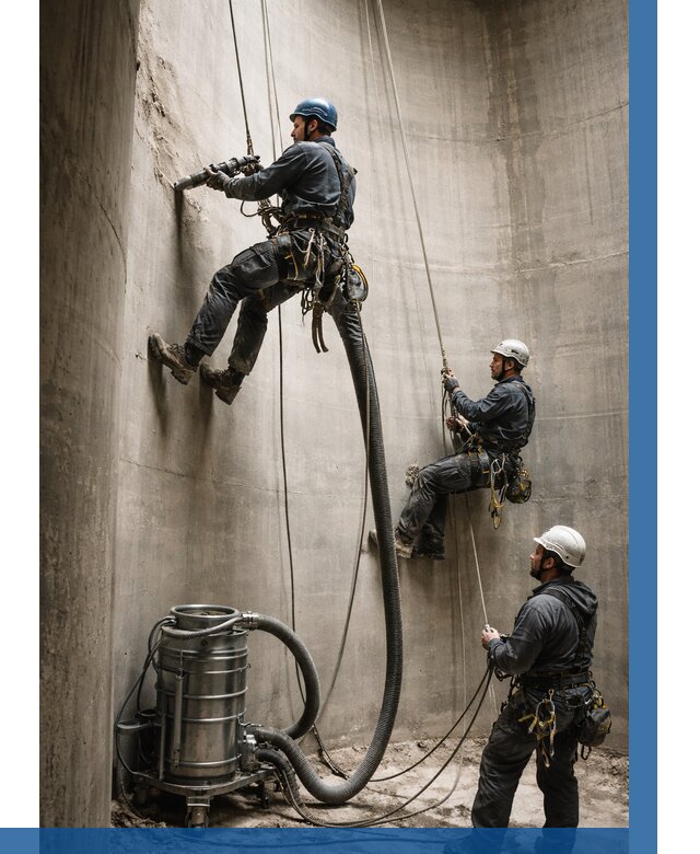 Зачистка силосов в Удомле от 4675 р. Договор и смета ВЫСОТНИК-Дмл