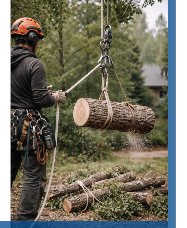 Валка деревьев частями в Удомле от 7792 р. | ВЫСОТНИК-Дмл