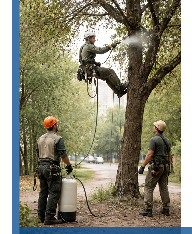 Обработка деревьев от вредителей в Удомле профессиональная защита