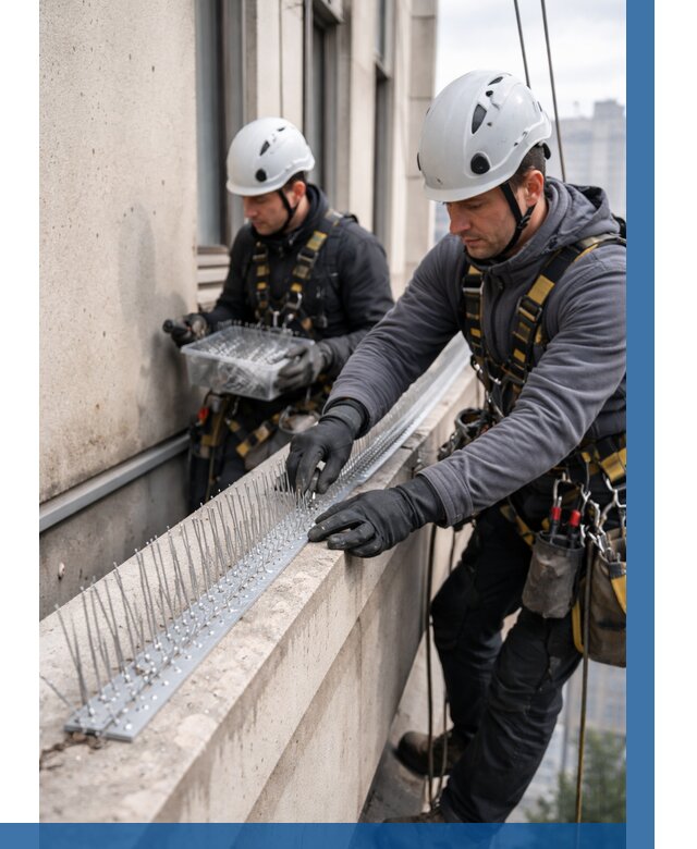 Установка шипов от птиц в Удомле от 883 р. | ВЫСОТНИК-Дмл