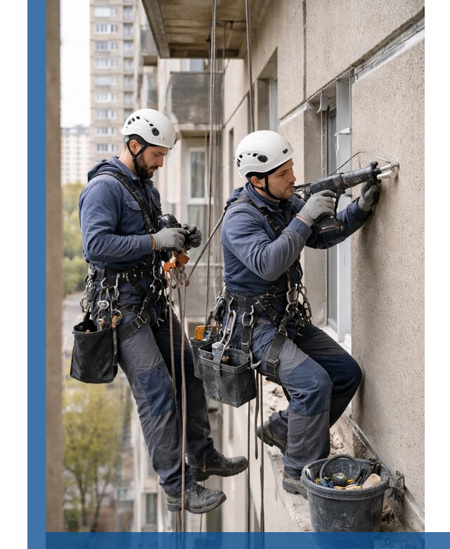 Промышленные альпинисты высотные работы и монтаж в Удомле